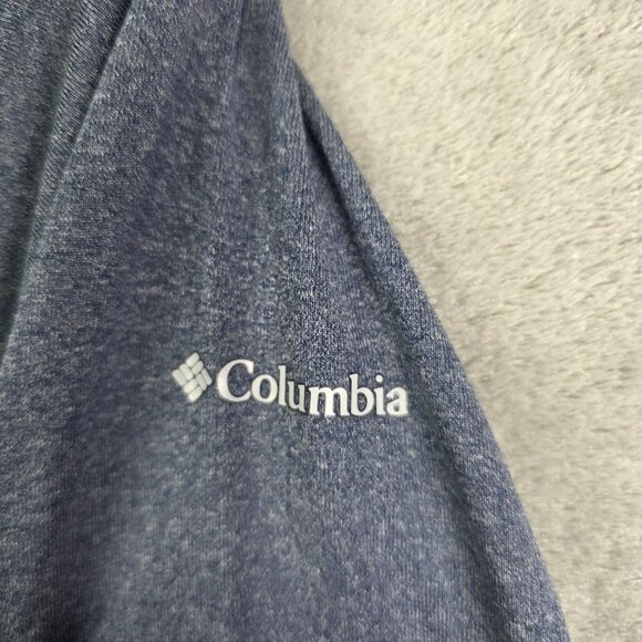 Womens Columbia Gray Omni Wick Shirt Long Sleeve Crew Neck Polyester Stretch L - Picture 3 of 9